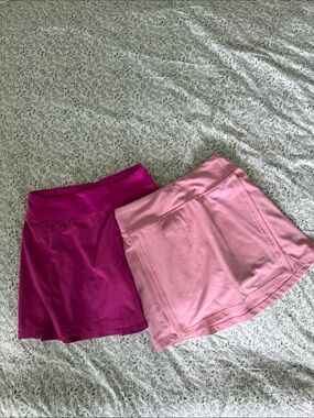 Pink and Magenta Athletic Skorts - Set of 2